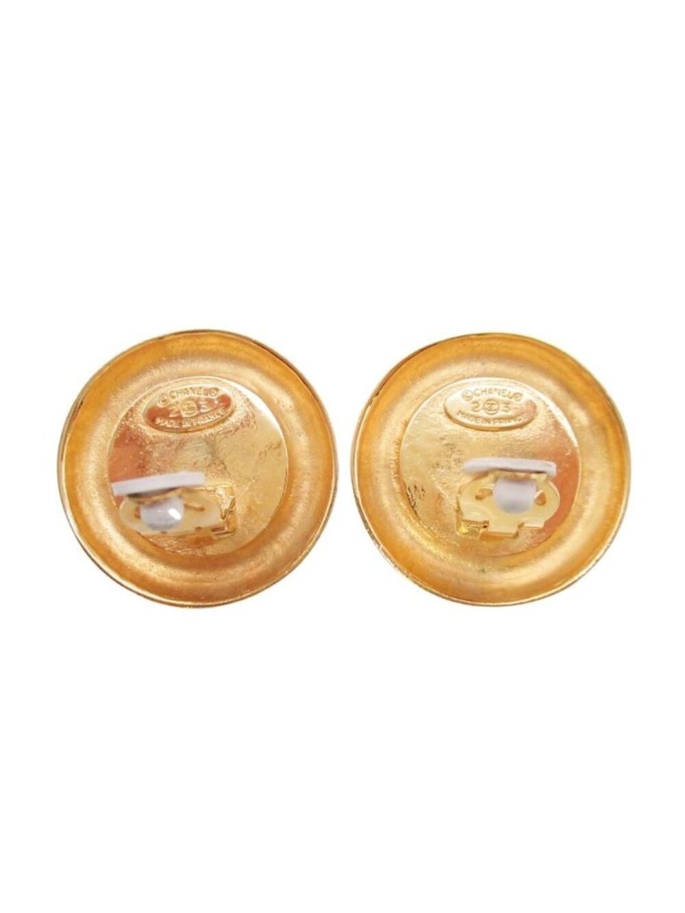 Chanel Vintage Circle Pearl Cambon Earrings Round - Picture 3 of 8